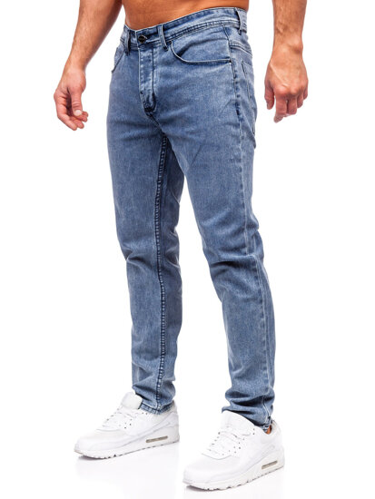 Bolf Herren Jeanshose slim fit Dunkelblau  MP0192BS