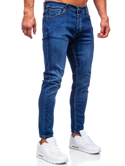 Bolf Herren Jeanshose slim fit Dunkelblau  R921