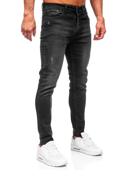 Bolf Herren Jeanshose slim fit Schwarz 6161