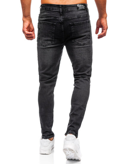 Bolf Herren Jeanshose slim fit Schwarz  6498