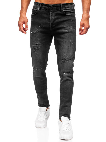 Bolf Herren Jeanshose slim fit Schwarz  6530