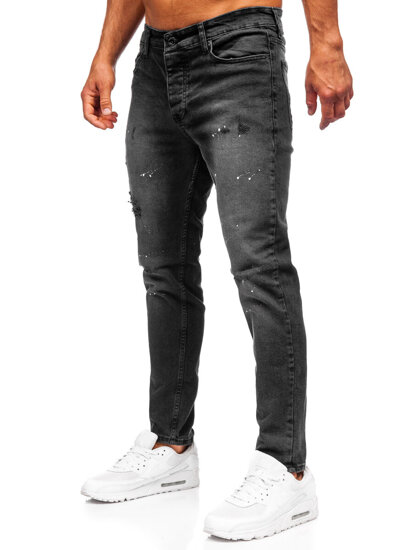 Bolf Herren Jeanshose slim fit Schwarz  6533