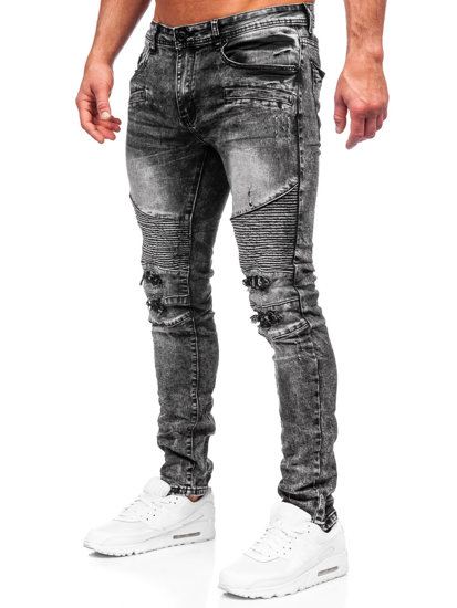 Bolf Herren Jeanshose slim fit Schwarz  E7820