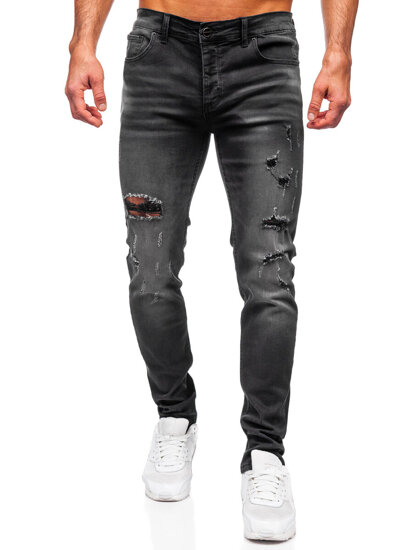 Bolf Herren Jeanshose slim fit Schwarz  MP0020N