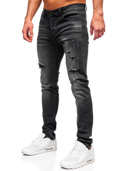 Bolf Herren Jeanshose slim fit Schwarz  MP0020N