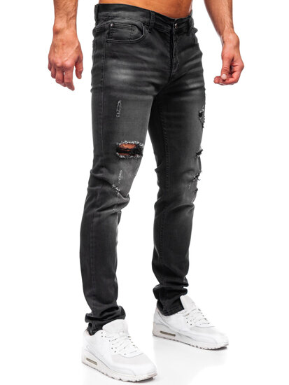 Bolf Herren Jeanshose slim fit Schwarz  MP0020N