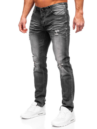 Bolf Herren Jeanshose slim fit Schwarz MP0032N