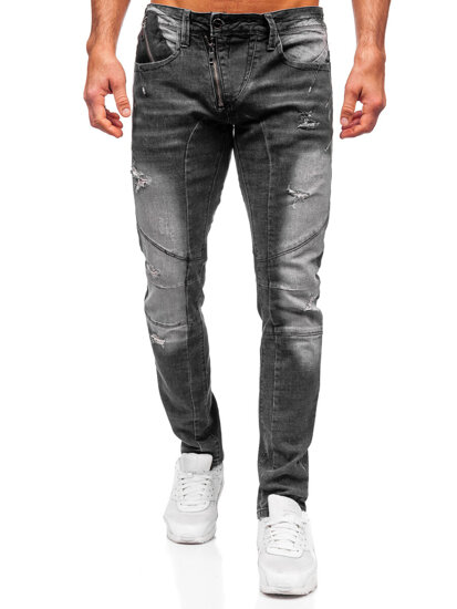 Bolf Herren Jeanshose slim fit Schwarz  MP0045N