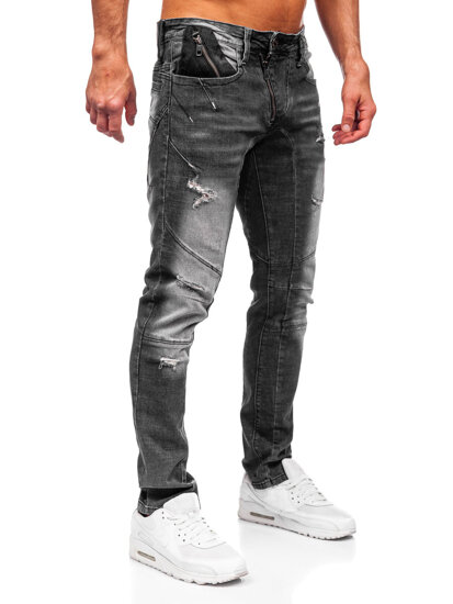 Bolf Herren Jeanshose slim fit Schwarz  MP0045N