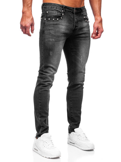 Bolf Herren Jeanshose slim fit Schwarz  MP0057N