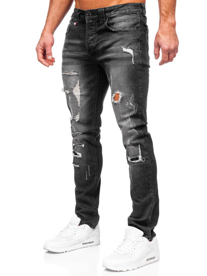 Bolf Herren Jeanshose slim fit Schwarz MP0086N