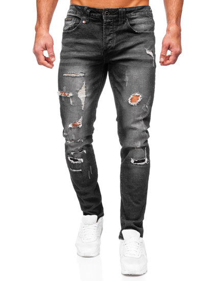 Bolf Herren Jeanshose slim fit Schwarz MP0086N