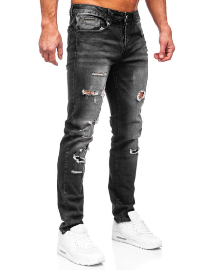 Bolf Herren Jeanshose slim fit Schwarz MP0086N