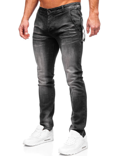 Bolf Herren Jeanshose slim fit Schwarz MP0091N