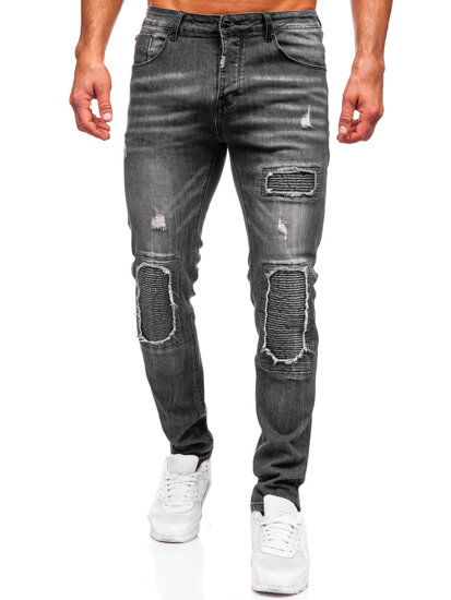 Bolf Herren Jeanshose slim fit Schwarz  MP0137N