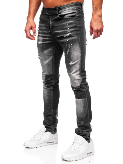 Bolf Herren Jeanshose slim fit Schwarz  MP0168N