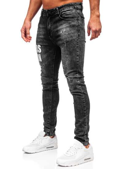 Bolf Herren Jeanshose slim fit Schwarz TF291