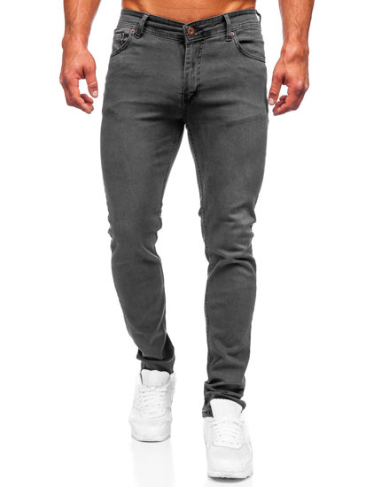 Bolf Herren Jeanshose slim fit Schwarzgrau 6220