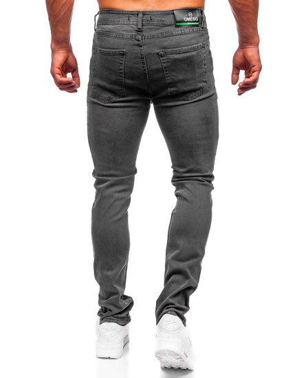 Bolf Herren Jeanshose slim fit Schwarzgrau 6220