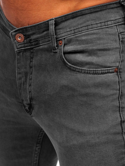 Bolf Herren Jeanshose slim fit Schwarzgrau 6220