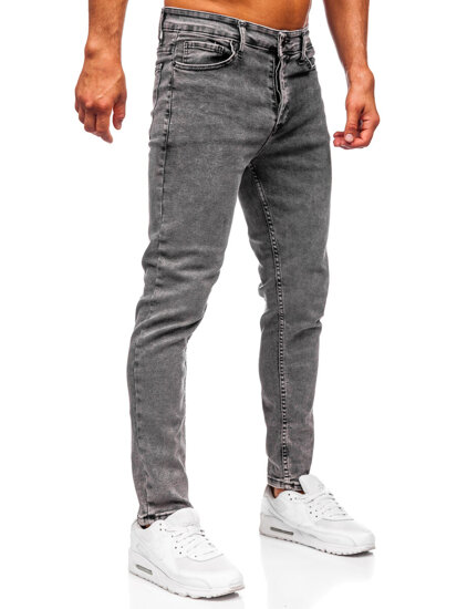 Bolf Herren Jeanshose slim fit Schwarzgrau  6506