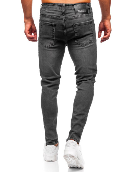 Bolf Herren Jeanshose slim fit Schwarzgrau  6541