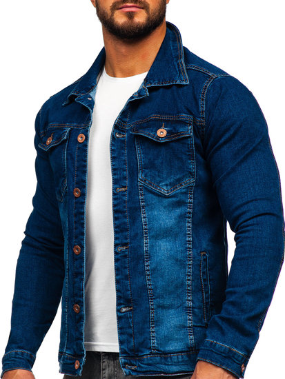 Bolf Herren Jeansjacke Blau  200