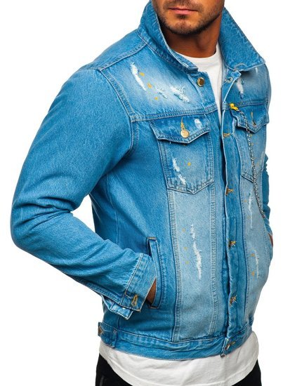 Bolf Herren Jeansjacke Blau  3-4