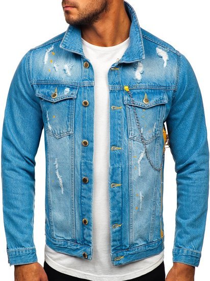 Bolf Herren Jeansjacke Blau  3-4