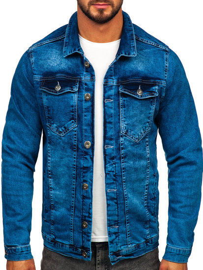 Bolf Herren Jeansjacke Blau  701