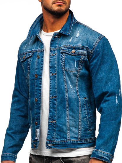 Bolf Herren Jeansjacke Blau  MJ500B