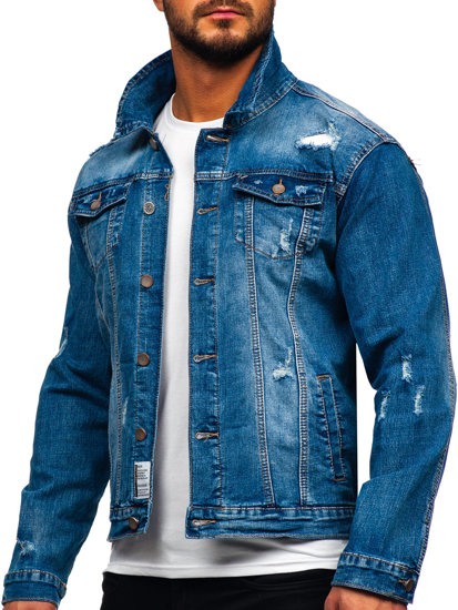 Bolf Herren Jeansjacke Blau  MJ507B