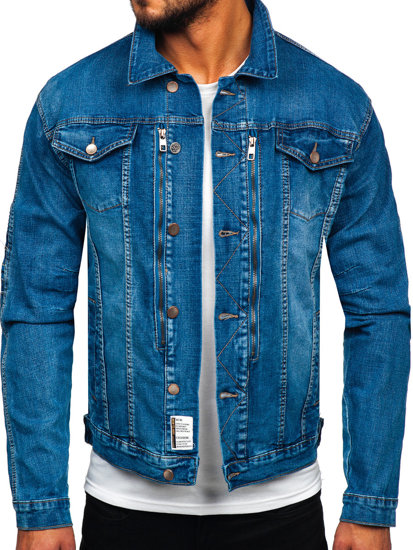 Bolf Herren Jeansjacke Blau  MJ508B