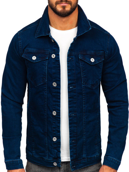 Bolf Herren Jeansjacke Dunkelblau  200