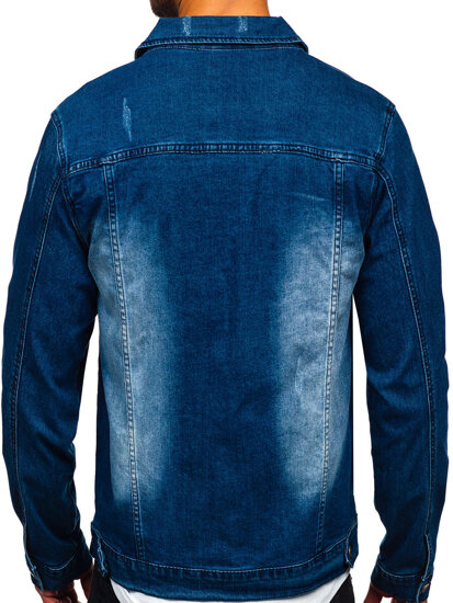 Bolf Herren Jeansjacke Dunkelblau  MJ525BS