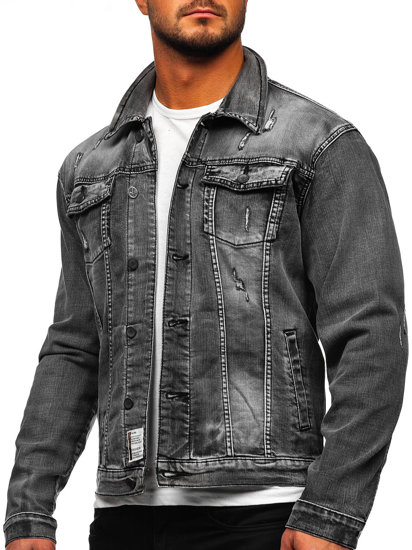 Bolf Herren Jeansjacke Grau  MJ500G