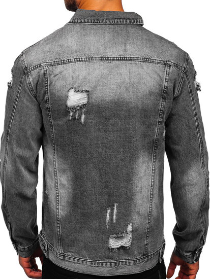 Bolf Herren Jeansjacke Grau  MJ501G