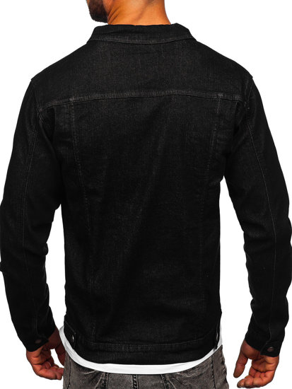 Bolf Herren Jeansjacke Schwarz  MJ510N