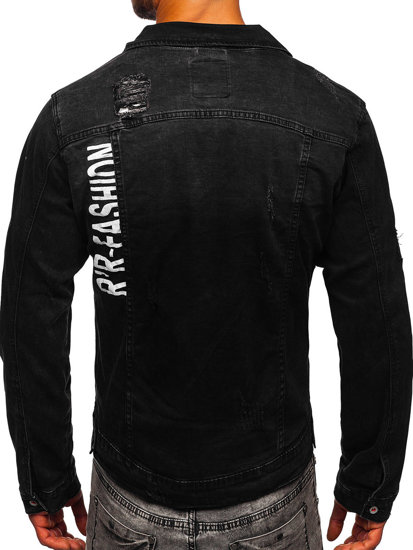 Bolf Herren Jeansjacke Schwarz  RC61079S0