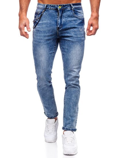 Bolf Herren Jeansjose regular fit Dunkelblau  HY1050