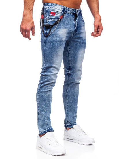 Bolf Herren Jeansjose regular fit Dunkelblau  HY1053