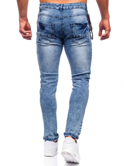 Bolf Herren Jeansjose regular fit Dunkelblau  HY1053