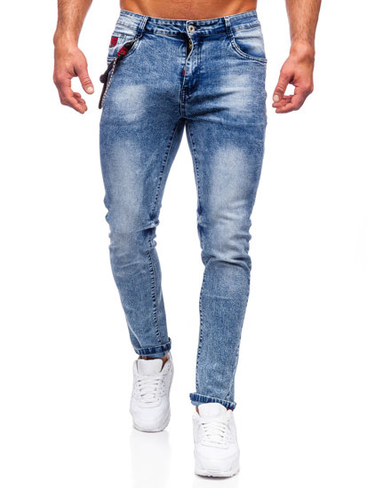 Bolf Herren Jeansjose regular fit Dunkelblau  HY1053