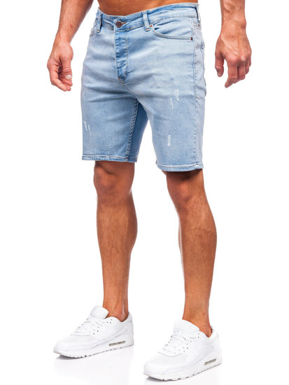 Bolf Herren Jeansshorts Blau  0470