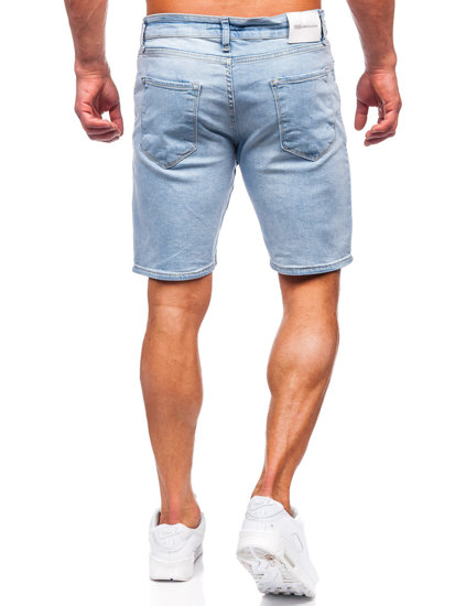 Bolf Herren Jeansshorts Blau  0470