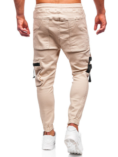 Bolf Herren Jogger Pants Cargohose Beige  6685