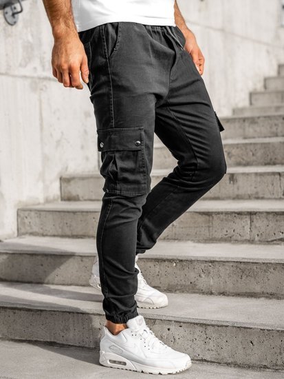 Bolf Herren Jogger Pants Cargohose Schwarz  0858