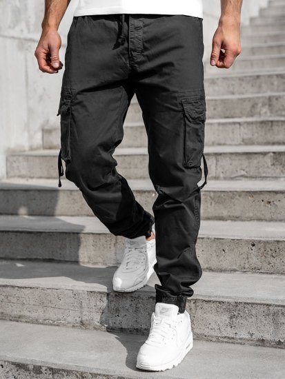 Bolf Herren Jogger Pants Cargohose Schwarz 8956