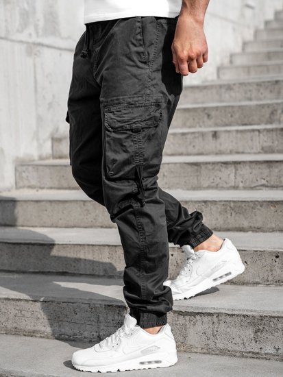 Bolf Herren Jogger Pants Cargohose Schwarz 8956