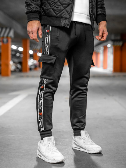 Bolf Herren Jogger Pants Cargohose Schwarz  HR209